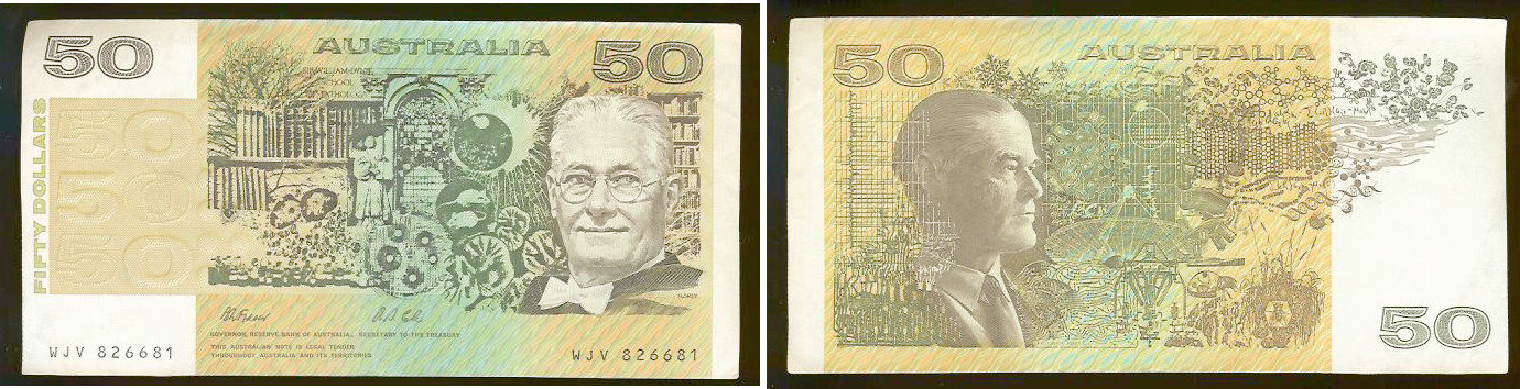 Australia $50 1991 aEF